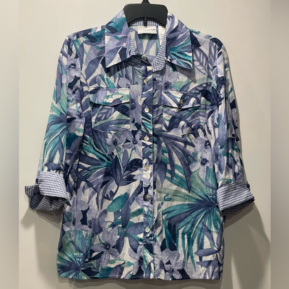 Alfred Dunner Floral Button Down